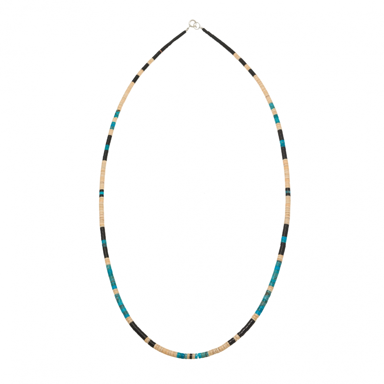 Collier Pueblo en turquoise et coquillage - Harpo Paris