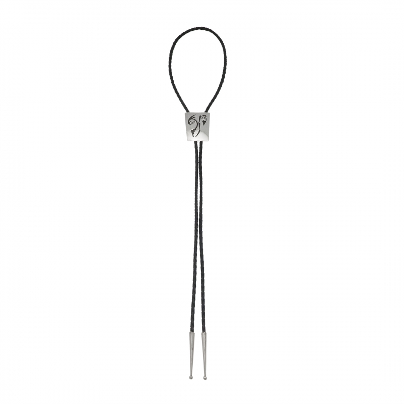 Bolo tie Overlay en argent massif BT76