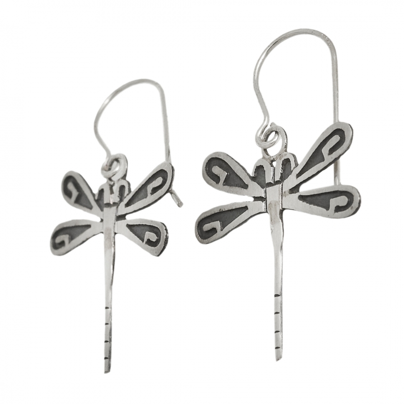 Boucles d’oreilles argent libellules BO417 - Harpo Paris