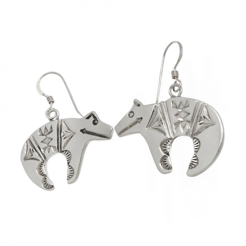 Boucles d'oreilles ours en argent BO416 - Harpo Paris