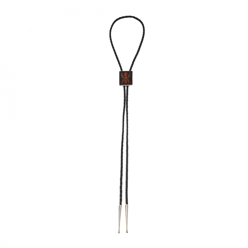 Bolo tie Zuni en marqueterie et argent BT74 - Harpo Paris