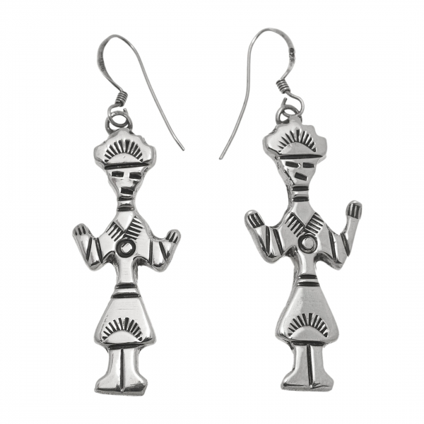 Yei in silver earrings BO425 - Harpo Paris