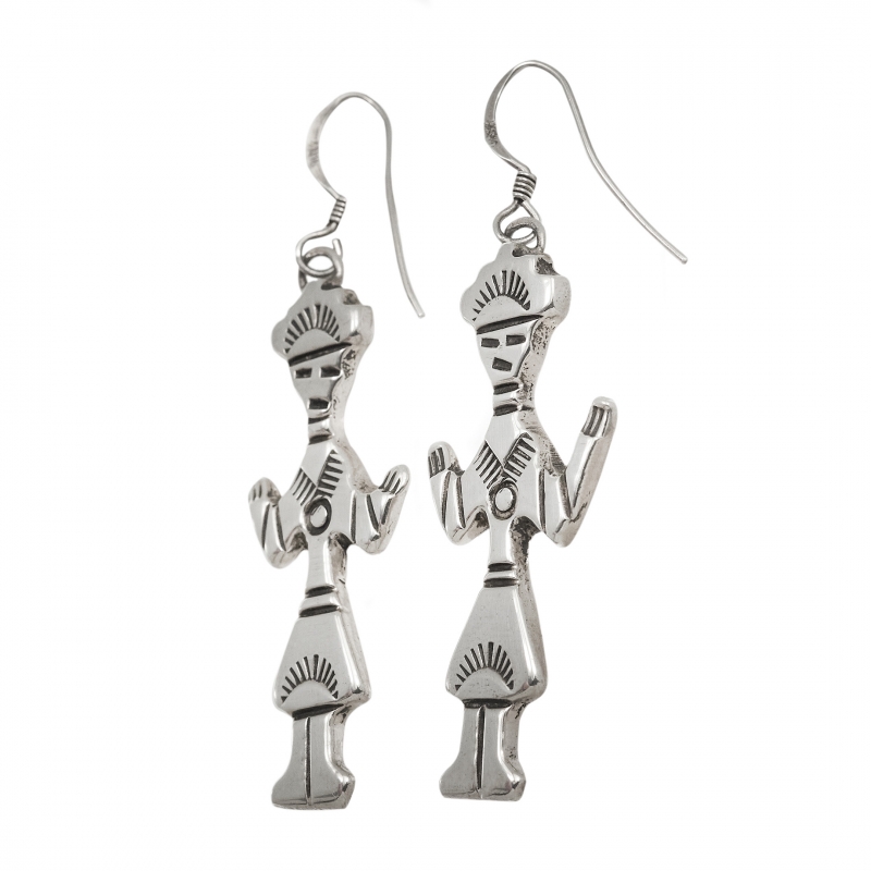 Yei in silver earrings BO425 - Harpo Paris