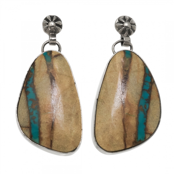 BO461 Harpo turquoise earrings