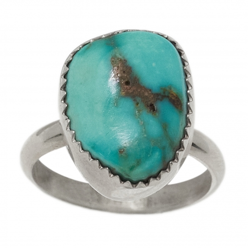 Bague turquoise et argent BA1585 - Harpo Paris