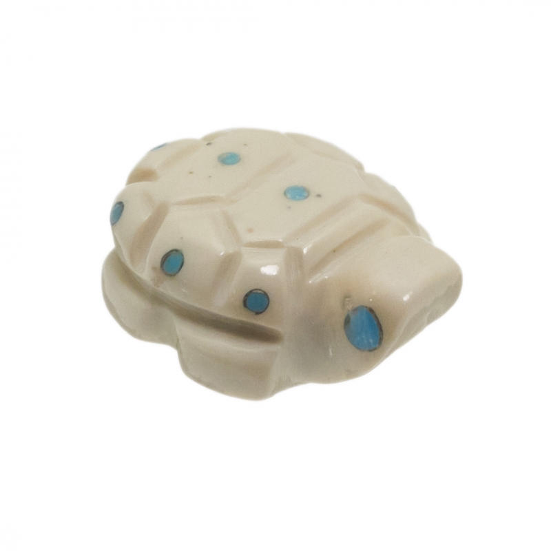 Fétiche tortue en turquoise Zuni FE237 - Harpo Paris