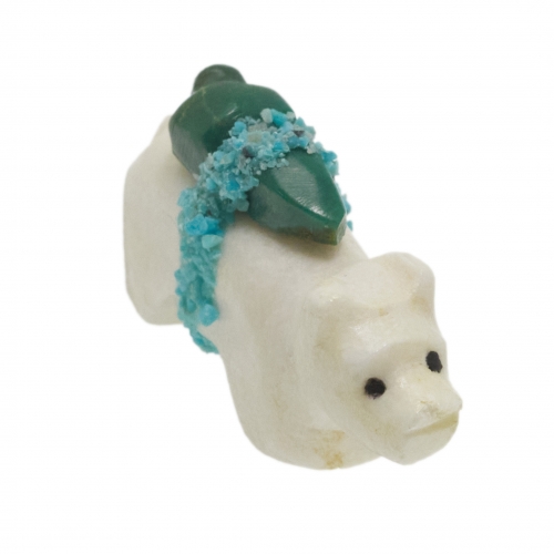 Zuni alabaster bear fetish FE245 - Harpo Paris