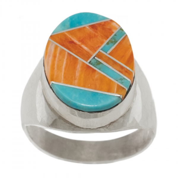 Turquoise and Spondylus rings BA1607 - Harpo Paris