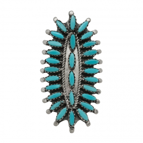 Bague Cactus Flower turquoise BA1602 - Harpo Paris