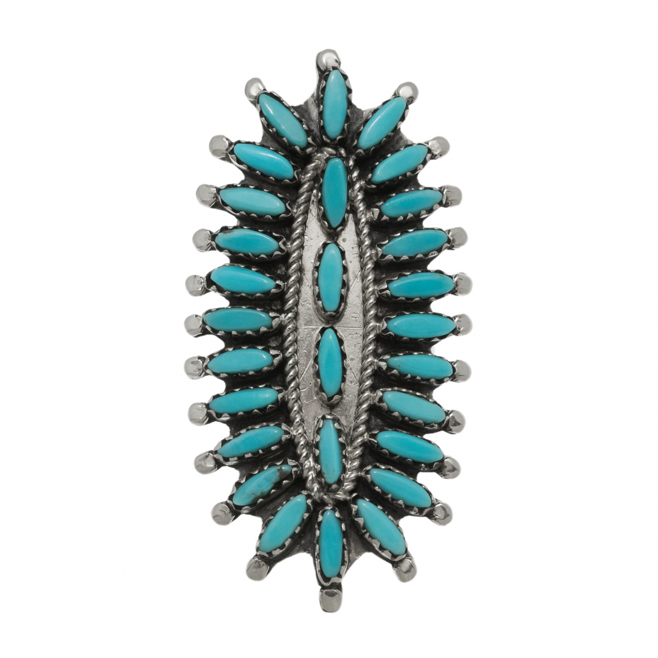 Bague Cactus Flower turquoise BA1602 - Harpo Paris