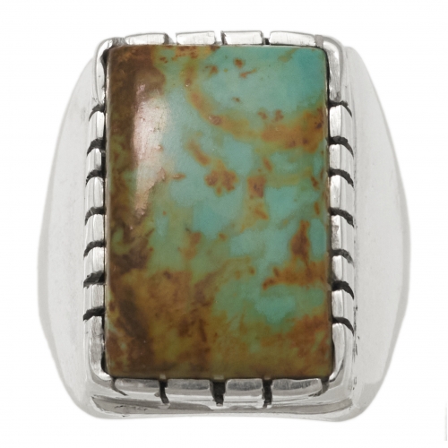 Bague Navajo en turquoise et argent BA1612 - Harpo Paris