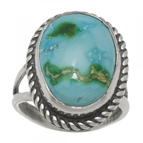 BA1619 Bague turquoise et...