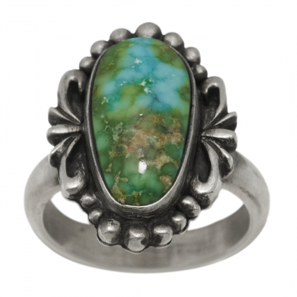 BA1615 Bague turquoise et...