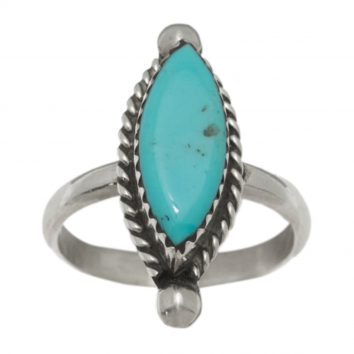 Turquoise and silver ring BA1616 - Harpo Paris