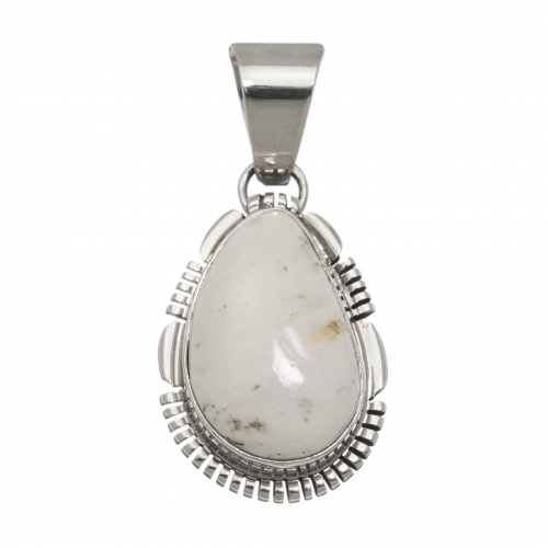 Magnifique pendentif White Buffalo en argent massif PE583 - Harpo Paris