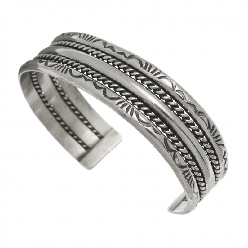 Bracelet Navajo en argent pour homme BR892 - Harpo Pari