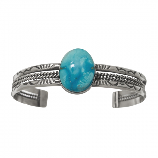 Bracelet turquoise argent BR881 - Harpo Paris