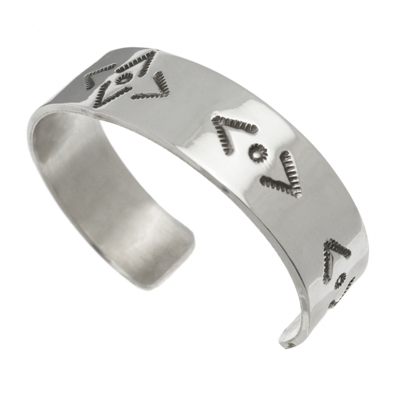 Navajo bracelet in silver for men BR891 - Harpo Paris