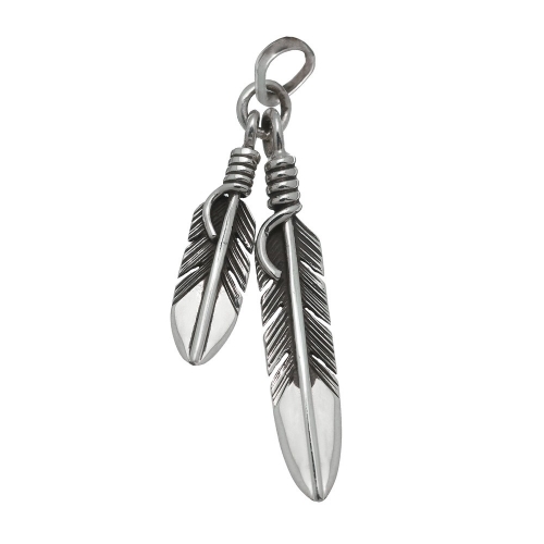 Harpo Paris pendant PE124 silver feather