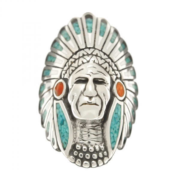 Harpo Paris classic ring R552 Native American chief