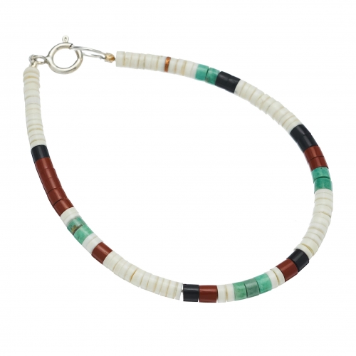 Pueblo bracelet BRP10 in heishi beads - Harpo Paris