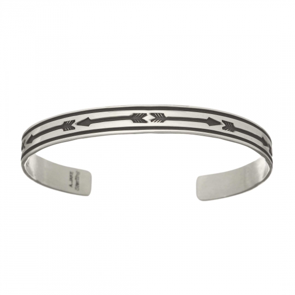 Navajo bracelet for women BRw97 in silver - Harpo Paris