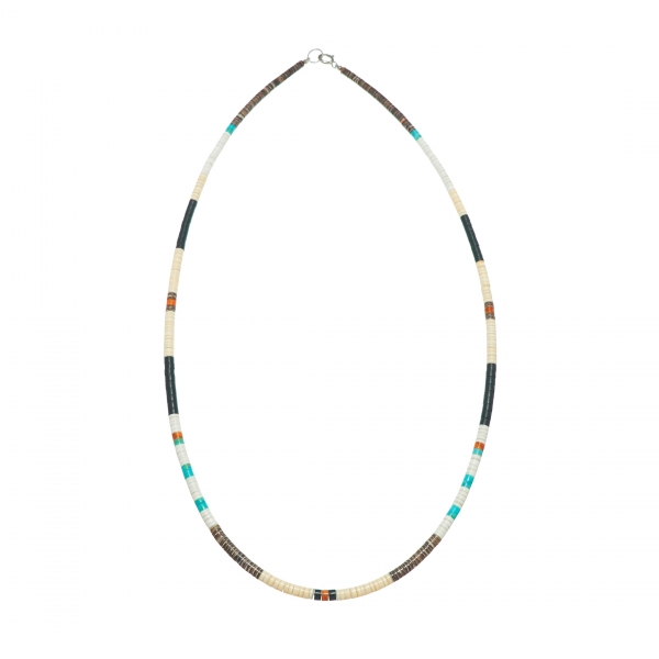 Pueblo necklace COP21 in Heishi beads - Harpo Paris